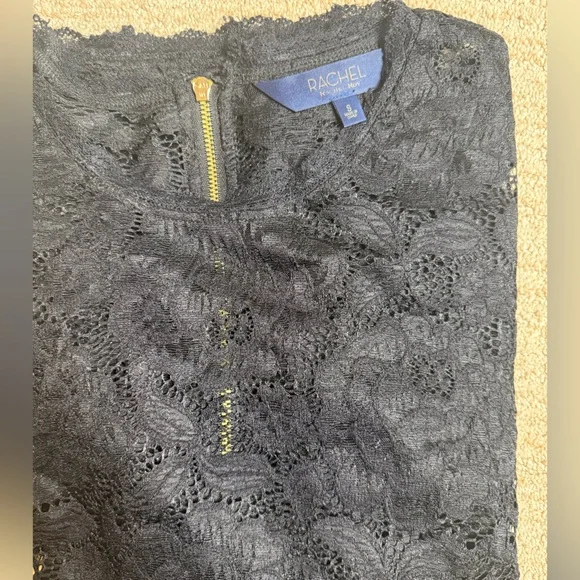 RACHEL Roy Black Lace blouse with Gold Accents!! WORN ONCE! Size S - Picture 10 of 12